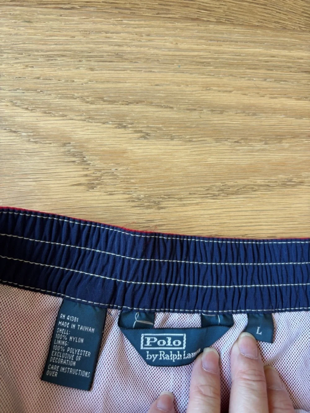 VTG polo ralph lauren blue label y2k swim trunks mens large